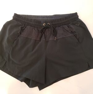 Nike Training/running Shorts Large Black Drawstring Waist Dryfit